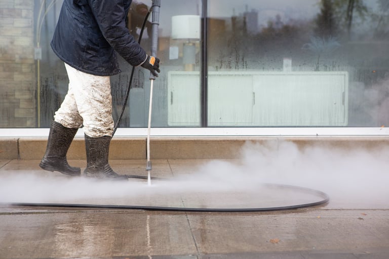 Driveway powerwashing service